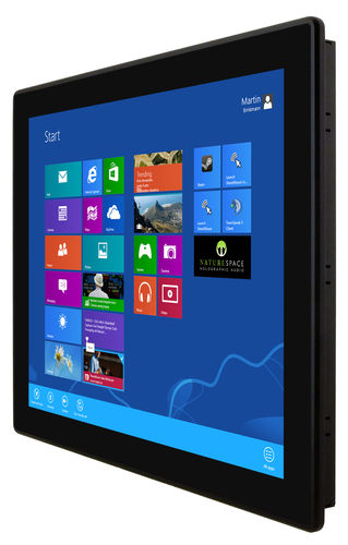 HMI с сенсорным экраном - R15IBWS-MHC3 - Winmate, Inc. - встраиваемый / 1024x768 / Intel® Atom