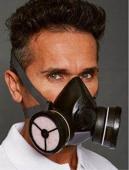 Защитная полумаска - Polimask DUPLO Combi A1-P1R D - EKASTU Safety - двойной фильтр / античастицы / легкая