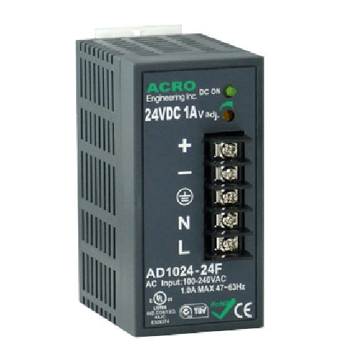 Источник электропитания на DIN-рейке - AD1024F series - Acro Engineering inc. - AC/DC / с несколькими выходами / прочный
