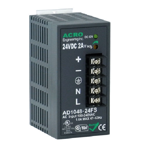 Источник электропитания на DIN-рейке - AD1048FS series - Acro Engineering inc. - AC/DC / с несколькими выходами / прочный