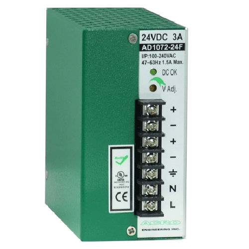 Источник электропитания на DIN-рейке - AD1072F series - Acro Engineering inc. - AC/DC / с несколькими выходами / прочный