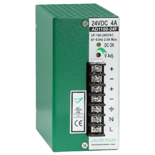 Источник электропитания на DIN-рейке - AD1100F series - Acro Engineering inc. - AC/DC / с несколькими выходами / прочный