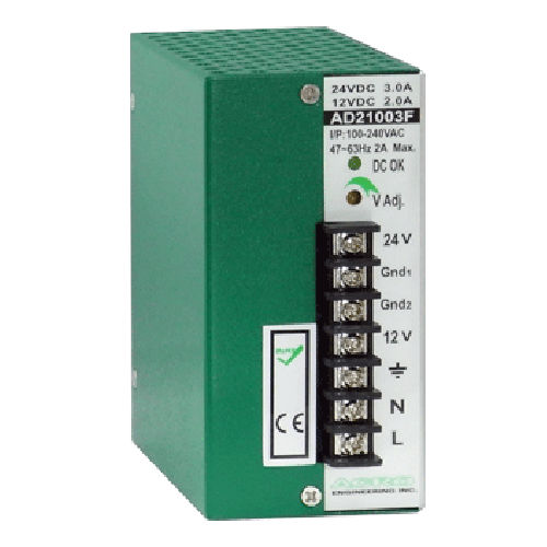 Источник электропитания на DIN-рейке - AD2100F series - Acro Engineering inc. - AC/DC / с двумя выходами / прочный
