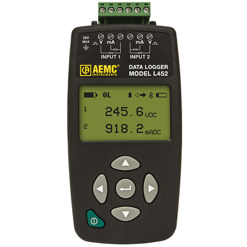 Регистратор данных для измерения температуры - L452 - AEMC Instruments - напряжение / давления / влажности