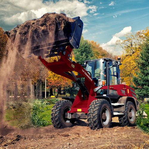 Погрузчик на колесах - V100 - YANMAR COMPACT EQUIPMENT EMEA S.A.S. - жесткое крепление / компактный / для строительства