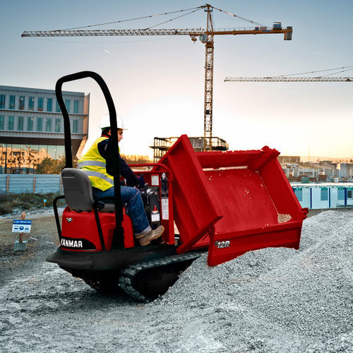 Гусеничный мини-опрокидыватель - C12R-C - YANMAR COMPACT EQUIPMENT EMEA S.A.S. - дизельный / с фронтальной загрузкой / с подъемным ковшом