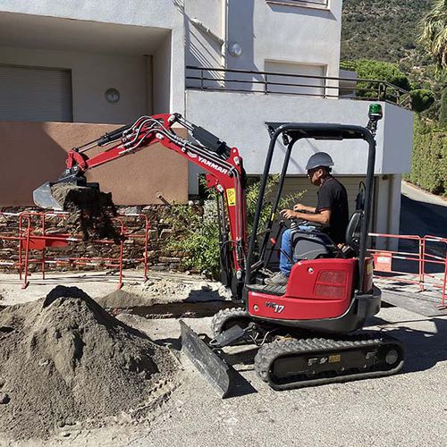 Экскаватор мини - ViO17 - YANMAR COMPACT EQUIPMENT EMEA S.A.S. - гусеничный / Tier 2 / для строительной площадки