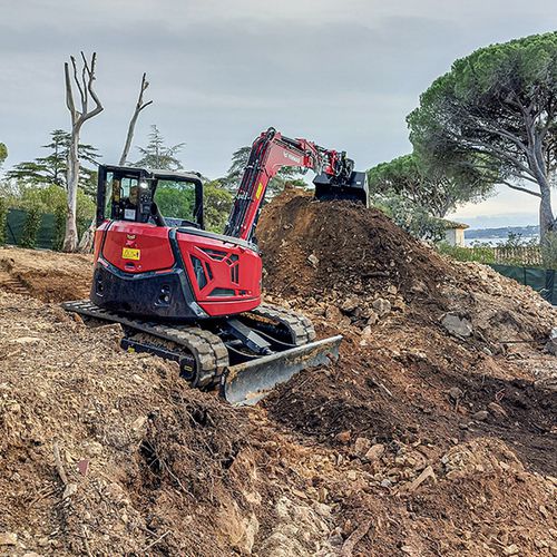 Промежуточный экскаватор - SV100-7 - YANMAR COMPACT EQUIPMENT EMEA S.A.S. - гусеничный / дизельный / для строительной площадки