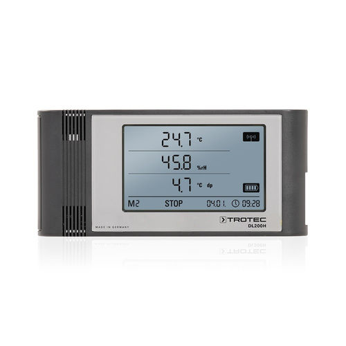 Регистратор данных точка росы - DL200H - Trotec GmbH - температура и влажность / с экраном / многоканальный