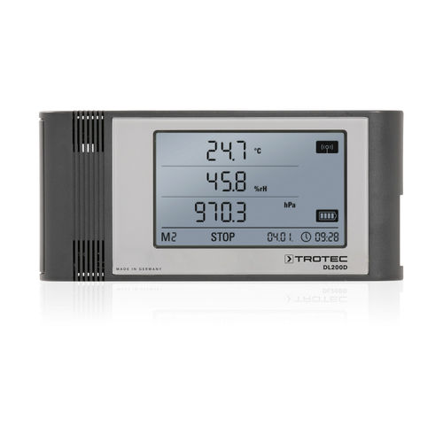 Регистратор данных для измерения температуры - DL200D - Trotec GmbH - для измерения относительной влажности / USB / с экраном