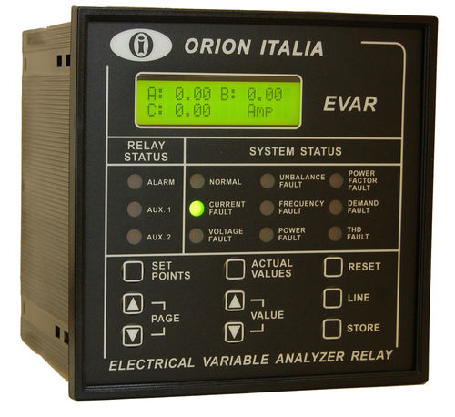 Реле для наблюдения напряжения - EVAR ETH - Orion Italia - тока / последовательности чередования фаз / коэффициента мощности