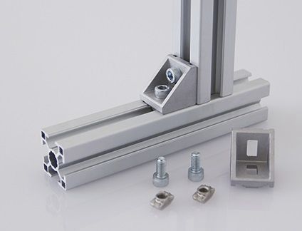 Угловой кронштейн для сборки - 3.21 series - Modular Assembly Technology - из алюминия / матричный