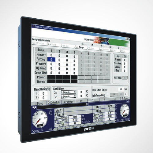 Панельный ПК TFT LCD - SP-6565 - Protech Systems - с емкостным сенсорным экраном PCAP / с резистивным сенсорным экраном на 5 проводах / 15"