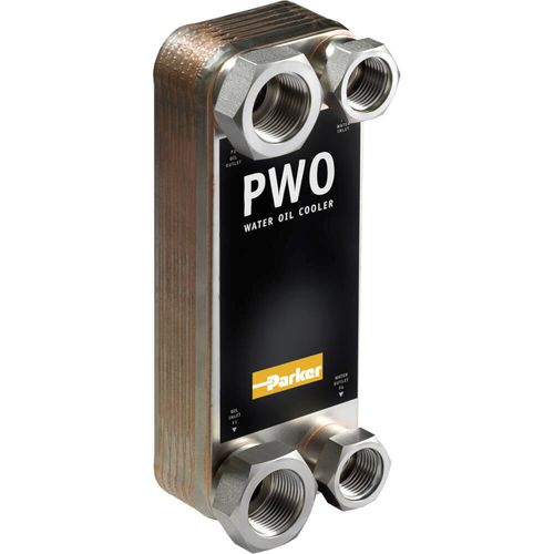 Паяный пластинчатый теплообменник - PWO - Parker Hannifin France SAS - вода/масло / из нержавеющей стали / из меди