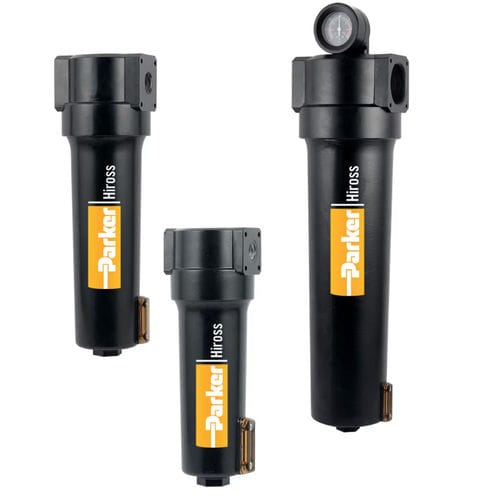 Фильтр для твердых частиц - HFN series - Parker Hannifin France SAS - для сжатого воздуха / с картриджем / из алюминия