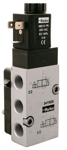 Пневматический распределитель управление от соленоида - Nx3, Nx5 series - Parker Hannifin France SAS - 5/2 канала / для большого расхода