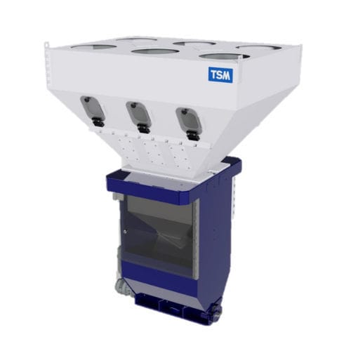 Мешалка с коническим винтом - MultiBlend - TSM Control Systems - вертикальная / импульсного действия / для гранул