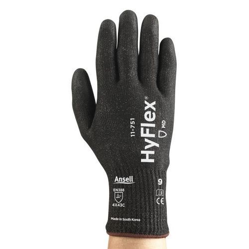 Рабочая перчатки - HyFlex® 11-751 - Ansell - для автомобилестроения / для металлургической промышленности / порезостойкая