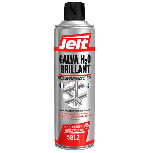 Аэрозоль антикоррозионной защиты - GALVA H2O BRILLANT - ITW Spraytec - оцинкованный электролитическим способом / для металла / большой срок службы