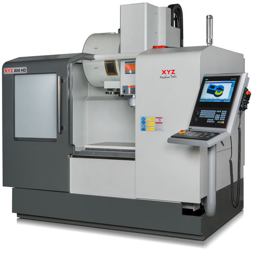 Обрабатывающий центр ЧПУ 3 оси - XYZ 800 HD - XYZ Machine Tools - вертикальный / для чугуна / с поворотным столом