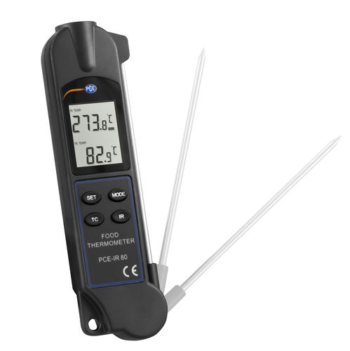 Инфракрасный термометр - PCE-IR 80 - PCE Deutschland GmbH - с зондом / с цифровым индикатором / °C