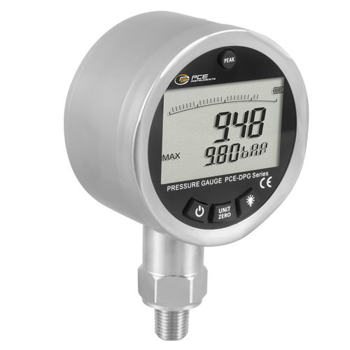 Дифференциальный манометр - PCE-DPG 10 - PCE Deutschland GmbH - с дисплеем LCD / резьбовой / из нержавеющей стали