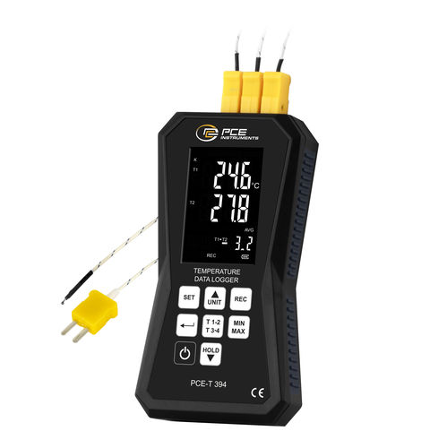 Регистратор данных для измерения температуры - PCE-T 394 - PCE Deutschland GmbH - USB / с дисплеем LCD / многоканальный