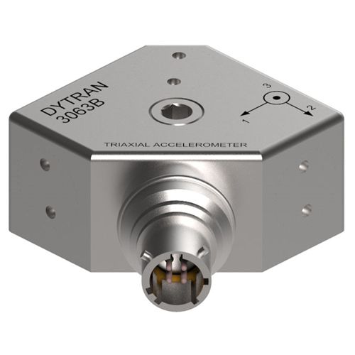 Трехосевой акселерометр - 3063B - DYTRAN INSTRUMENTS - пьезоэлектрический / IEPE / высокой чувствительности