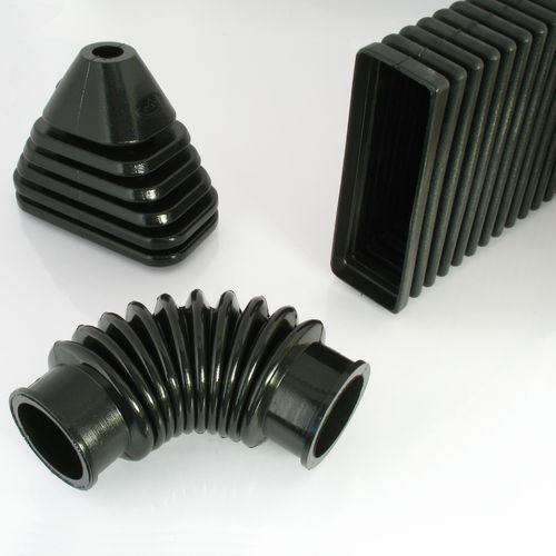 Прямоугольный защитный сильфон - Barbieri Rubber srl - цилиндрический / конический / из каучука