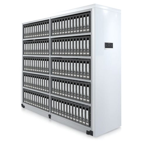 Шкаф для офиса - Bruynzeel Storage System - напольный / со стеллажами / с полками