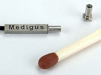 Микрокамера для обеспечения безопасности - 1.2 mm OD, 1.8x1.8 mm, 3x3 mm - Medigus - многоспектральная / CCD