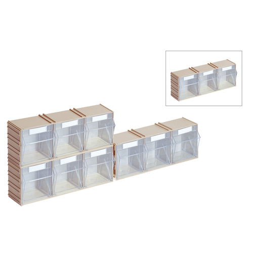 Стеллаж для цеха - ST S 3/6 - Lockweiler Plastic Werke GmbH - транспортный / с полкой / комбинированный