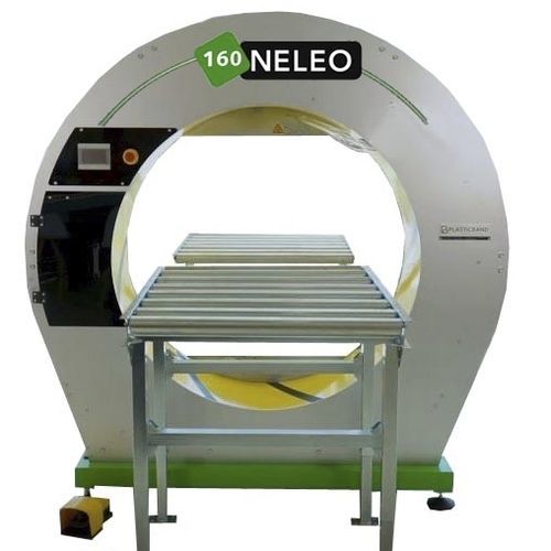 Орбитальный паллетообмотчик - NELEO 160 - Plasticband S.A. - автоматический / для дверей и окон / с конвейером