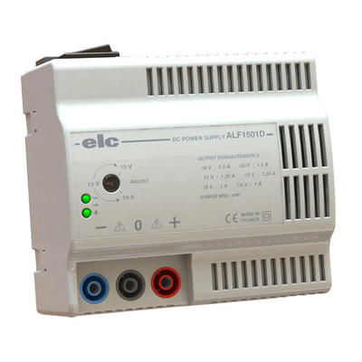 Источник электропитания на DIN-рейке - ALF1501D - ELC construction électronique - настольный / AC/DC / с одним выходом