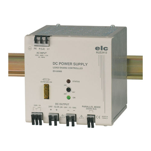 Источник электропитания на DIN-рейке - ALE1225 - ELC construction électronique - AC/DC / с одним выходом / регулируемый