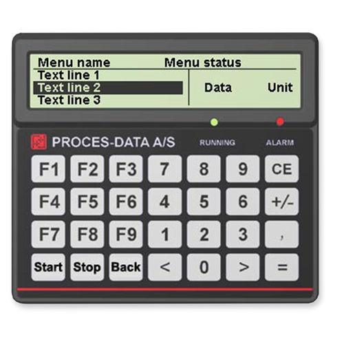 Терминал с клавиатурой - PD681  - PROCES-DATA A/S - малогабаритный / LCD / IP65