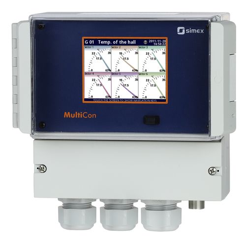 Регистратор данных для измерения температуры - MultiCon CMC-N16 - SIMEX Sp. z o.o. - давления / влажности / уровня воды