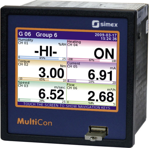 Контроллер температуры с дисплеем LCD - MultiCon CMC-99 - SIMEX Sp. z o.o. - с сенсорным экраном / графический / PID