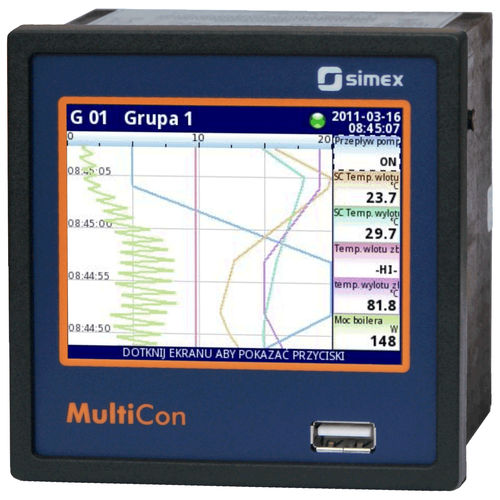 Многоканальный индикатор и контроллер - MultiCon CMC-99 - SIMEX Sp. z o.o. - для измерения температуры / универсальный / давления