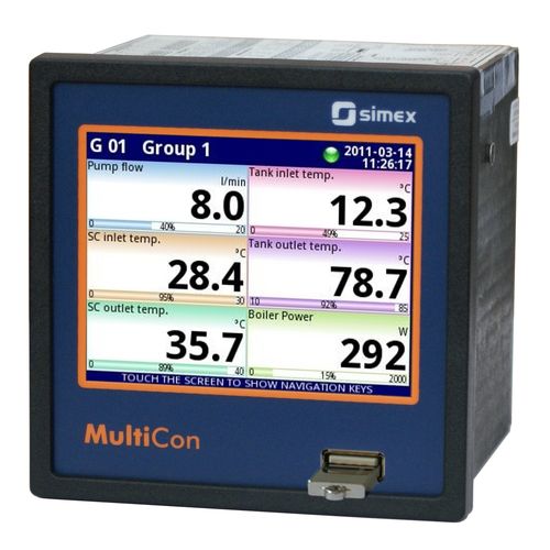 Регулятор температуры с дисплеем LCD - MultiCon CMC-99 - SIMEX Sp. z o.o. - с графическим дисплеем TFT / с сенсорным экраном / многоканальный