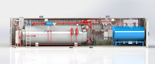 Паровой котел - BROX BOILER & BURNER COMPANY - газовый / мобильный / контейнеризованный