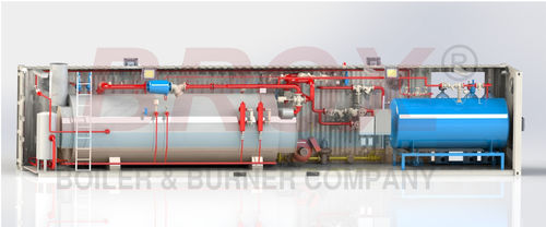 Парогенератор перегретым паром - BROX BOILER & BURNER COMPANY - насыщенным паром / жаротрубный / контейнеризованный