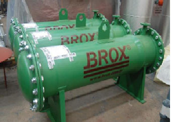 Теплообменник с пластинами и каландрами - BROX BOILER & BURNER COMPANY - жидкость/жидкость / для промышленности