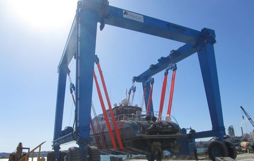 Мобильный козловой кран - MBH 260 - CIMOLAI TECHNOLOGY - для разгрузки судна