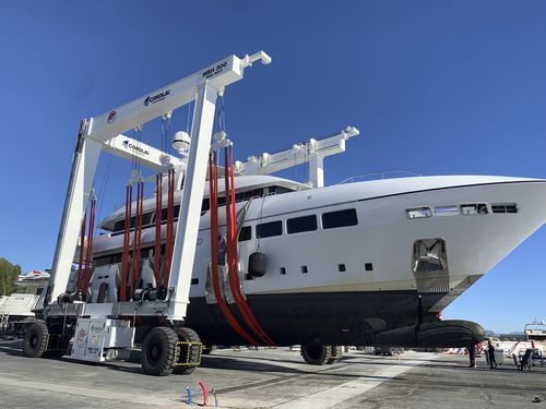 Мобильный козловой кран - MBH 300 - CIMOLAI TECHNOLOGY - для разгрузки судна