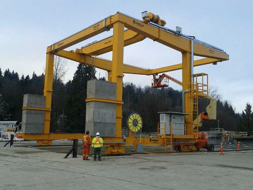 Козловой кран на рейке - RGC 30 - CIMOLAI TECHNOLOGY - для сборных строительных площадок / для гражданского строительства
