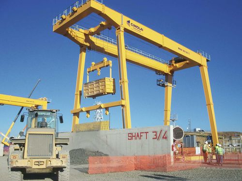 Козловой кран на рейке - RGC 80 - CIMOLAI TECHNOLOGY - для гражданского строительства