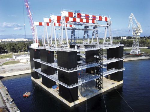 Колесный козловой кран - RGC 90 - CIMOLAI TECHNOLOGY SpA - для использования на морских судах