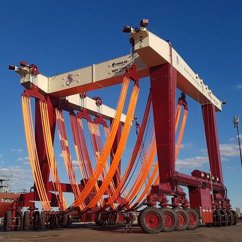 Мобильный козловой кран - MBH 1280 - CIMOLAI TECHNOLOGY - для разгрузки судна