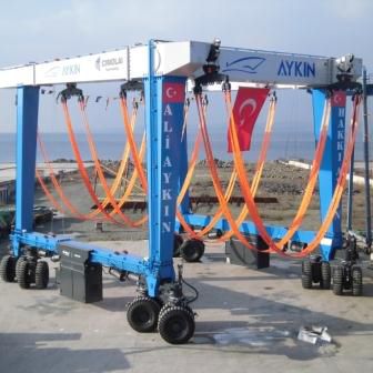 Колесный козловой кран - MBH 560 - 55 - CIMOLAI TECHNOLOGY - для использования на морских судах